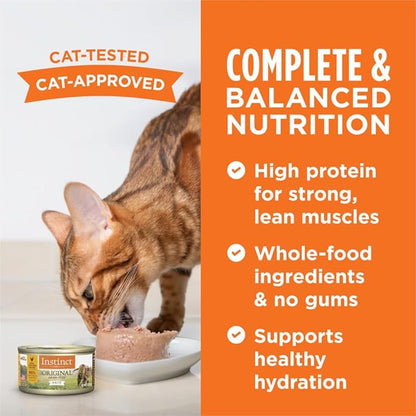 Instinct Original Grain Free Recipe Variety Pack Natural Wet Canned Cat Food by Nature&