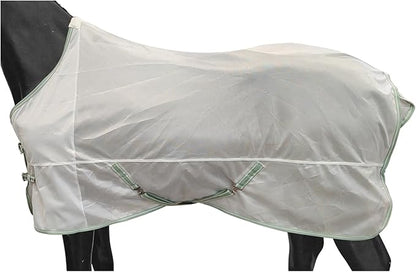 BARN &amp; STABLE Breathable and Tear-Resistant Horse Fly Sheet with UV Protection Equine Summer Sheet Horse Fly Blanket with Removable Web Leg Straps
