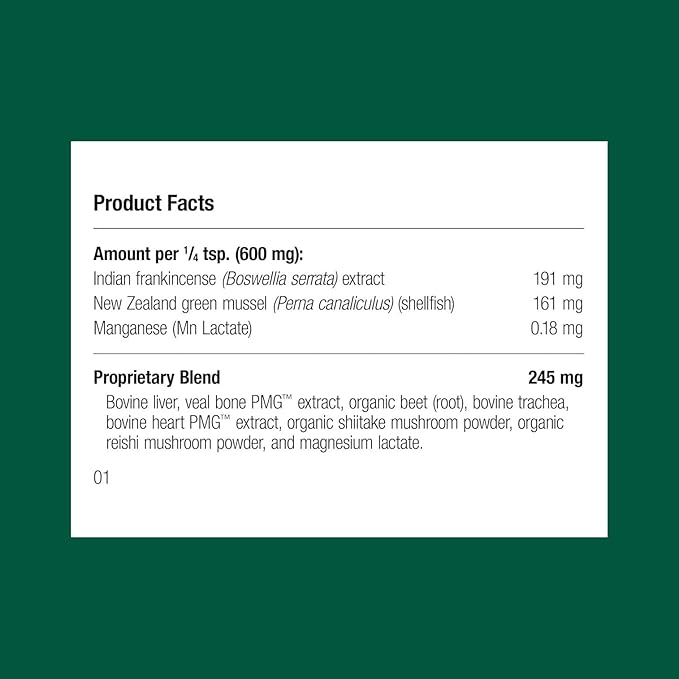Standard Process Canine Musculoskeletal Support - Bone &amp; Joint Health Formula for Pets - Canine Musculoskeletal Support Supplement - Supplement for Dogs to Aid Joint Comfort &amp; Muscle Health - 30 g