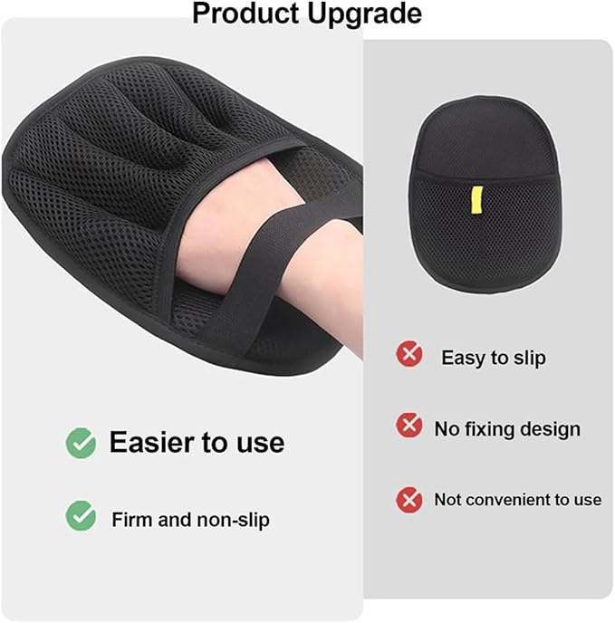 2025 New Upgraded Electrostatic Pet Hair Removal Gloves - Reusable Cat Hair Remover &amp; Dog Hair Removal Mitt with Elastic Cuff &amp; Finger Loops for Furniture, Bedding, Car (1pcs)