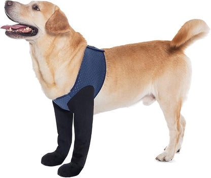 COODEO Dog Socks to Prevent Licking Paws, Dog Healing Boots &amp; Paw Protectors with Non-Slip Bottoms to Protect Wounds, Waterproof Sleeve Dog Shoes for Licking (Blue, XL)
