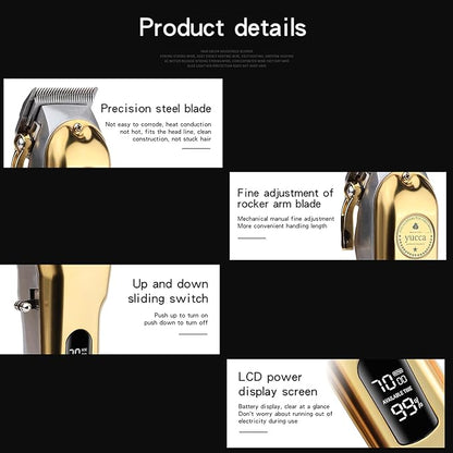 Yucca Dog Grooming Clippers for Thick Coats, Cordless, Professional Animal Clippers with 7000 RPM Powerful Motor