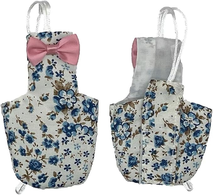 2 PCS Cute Birds Suit Parrots Holiday Reusable Pink&amp;Blue Decoration Pet Bird Clothes for Parrot Pet Chicks