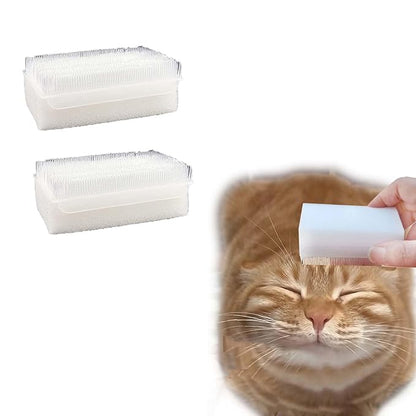 2PC Soft Cat Brush for Grooming - Gentle Cat Tongue Brush with 1300+ Barbed Serrations, Brushes for Sensitive Cats - Lightweight, gentle, Perfect for Daily Grooming &amp; Enhancing Bonding
