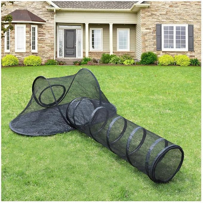 Rest-Eazzzy Cat Tent Outdoor, Pet Enclosure Tent Suitable for Cats and Small Animals, Indoor Playpen Portable Exercise Tent with Carry Bag(Pet Tent&amp; Tunnel) S