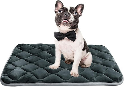 furrybaby Dog Bed Mat Flat Crate Mat with Anti-Slip Bottom Machine Washable Pet Kennel Pad for Dog Sleeping (XM 36x23&