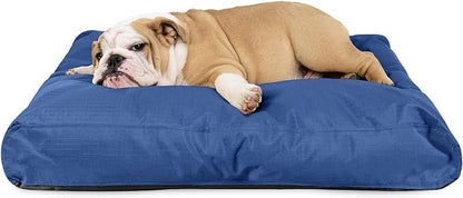 K9 Ballistics Tough Rectangle Pillow Medium Dog Bed - Removable Cover, Washable, Durable &amp; Water Resistant Dog Bed Made for Medium Dogs 33"x27" Blue Quartz
