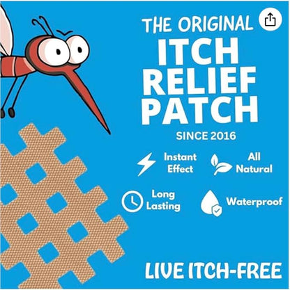 Moskinto, The Original Mosquito Itch Relief Patches for Kids &amp; Adults, Bug Bite Patches Soothe Swelling &amp; Itching Instantly, Anti Itch Bug Bite Relief, Suction Tool Alternative Travel Pack, 24 Count