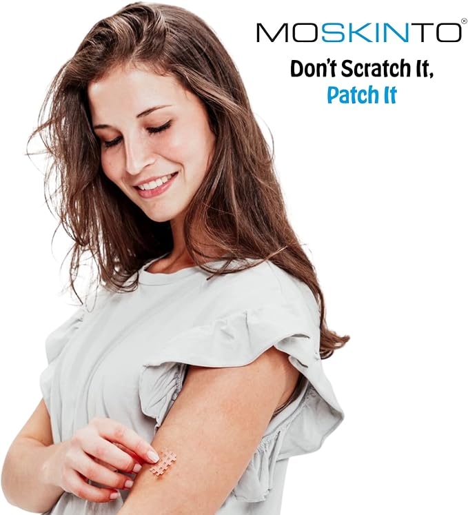 Moskinto The Original Itch Relief Patch, Mosquito Bite Patches for Kids and Adults, Instant Relief Natural Patches for Bug Bites, Travel Pack + Family Pack, Nude &amp; Colorful Patches, 66 Count