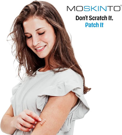 Moskinto The Original Itch Relief Patch, Mosquito Bite Patches for Kids and Adults, Instant Relief Natural Patches for Bug Bites, Travel Pack + Family Pack, Nude &amp; Colorful Patches, 66 Count