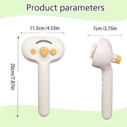 Cat Steam Brush for Shedding Dog Brush with Steam Pet Hair Cleaning Brush Comb for Spray 3 in 1 Pet Grooming for Long &amp; Short Haired Pets – Spritz Defur Comb for cats