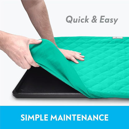 Paw Inspired Fitted Fleece Liner for Ferret Nation, Critter Nation Cage for Ferrets, Rats, Chinchillas, Hedgehogs &amp; Other Small Animals (Green, Top Pan Liner)