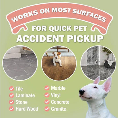 Sprinkle &amp; Sweep Pet Accident Cleanup for all Hard Surface - Non Toxic Quick Pet Mess Cleaner &amp; Odor Remover for Urine, Poop, Vomit, Diarrhea &amp; Potty Training, Travel Pack (4oz)