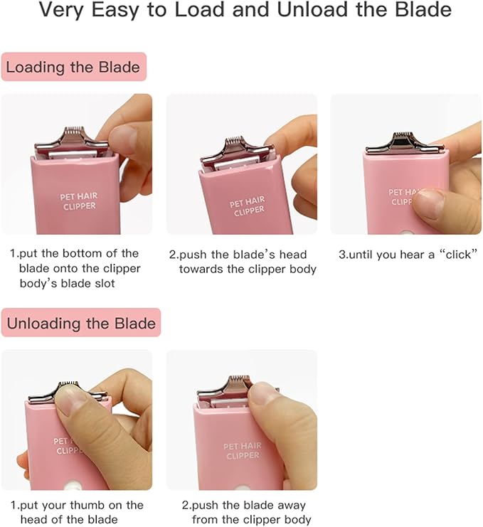 3 PCS Narrow Size Replaceable Ceramic Blades Set Pet Hair Clipper,Cat Dog Common Use Clipper Blade(