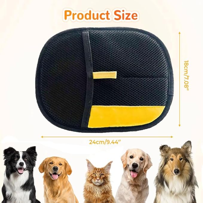3pcs Pet Hair Removal Glove,Pet Hair Remover Glove for Cats &amp; Dogs,Upgraded Animal Fur Removal Tool, Reusable Cats &amp; Dogs Grooming Gloves for Hair Removal