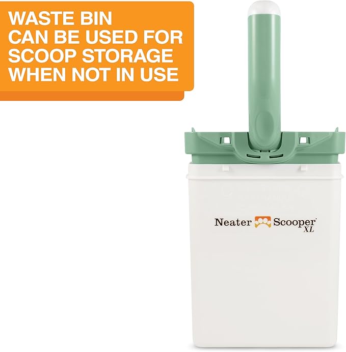 Neater Pet Brands Neater Scooper XL Cat Litter Scoop, 15 Refill Bags – Extra-Large Capacity Mess-Free Cat Litter Scooper with Bag for Large &amp; Multiple Cats, Spill-Proof Litter Box Scooper with Holder
