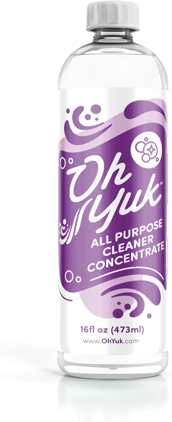 Oh Yuk All Purpose Cleaner – Multi-Purpose Concentrate Refill for Kitchen, Bathroom, Cabinets, Counters, Stainless Steel, Tile &amp; More | Makes 4X More | Biodegradable, Vegan, Cruelty-Free | Made in USA
