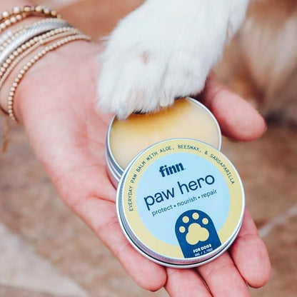 Finn Paw Hero | Natural Revitalizing Dog Paw Balm | Protect, Nourish &amp; Repair from Wear, Damage &amp; Dryness - 1.75 oz
