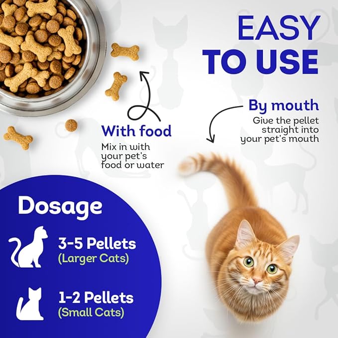 HA4E - Cat Oral Health - Relieves Inflammation, Soothes Pain &amp; Fights Gum Disease - Natural, Non-GMO, Organic, Gluten-Free &amp; Chemical-Free - 300 Tablets