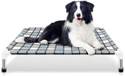 Elevated Outdoor Raised Dog Bed Outdoor Dogs Bed Lifted Pet Bed Dog Cot for Medium Pet Taste Life, Start with A Pet Bed 34&