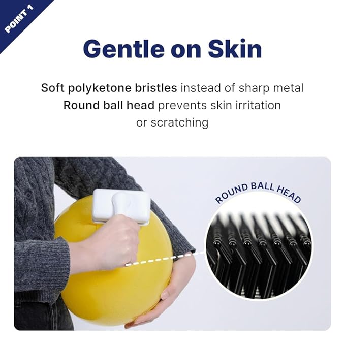 Healing Slicker Brush &amp; Matt Splitter – Gentle Detangling &amp; Shedding Control for Dogs &amp; Cats, 306 Bristles, One-Touch Hair Removal &amp; Safe Dematting Blade for Tangle-Free Grooming