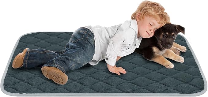 furrybaby Dog Bed Mat Flat Crate Mat with Anti-Slip Bottom Machine Washable Pet Kennel Pad for Dog Sleeping (XL 48x30&