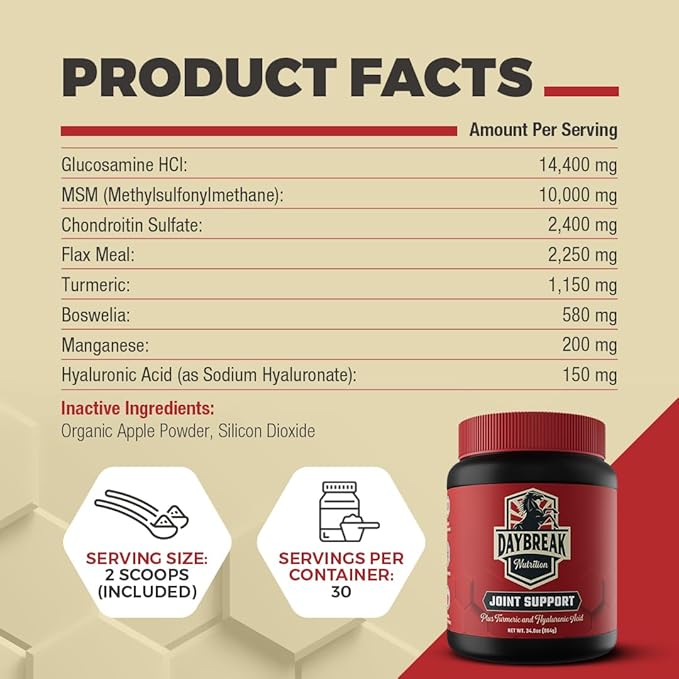 8 in 1 Maximum Strength Equine Joint Supplement - Joint Supplement for Horses - Glucosamine, MSM, Chondroitin, Turmeric, Hyaluronic Acid, Manganese, &amp; Boswelia - 964g (30 Servings)