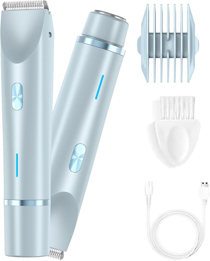 Bikini Trimmer for Women 2025 Upgrade Dual Head Shaver Women Ceramic Blades 2-in-1 Women&
