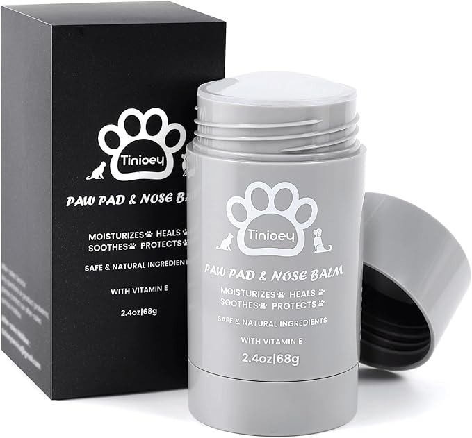 Cat Dog Paw Pad Balm Stick (2.4 oz) | Natural Lick Safe Dog Paw Blam Protector, Soother &amp; Moisturizer for Cracked Dry &amp; Damaged Paws, Nose &amp; Elbows | Snout Soother for Dogs