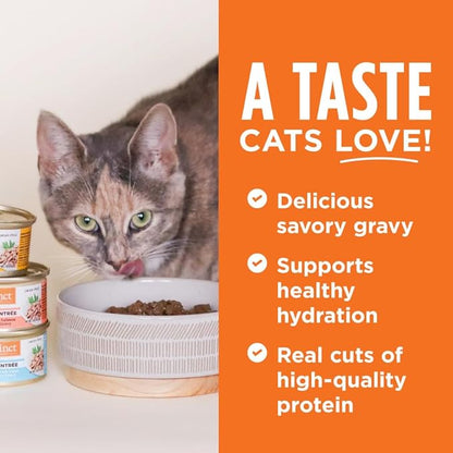 Instinct Flaked Entrée Wet Canned Cat Food - Variety Pack, 5.5 oz. Cans (Pack of 12)