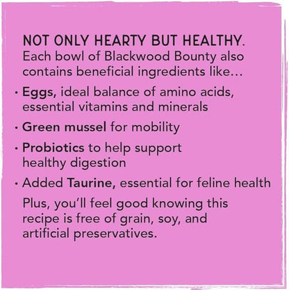 Blackwood Bounty Dry Cat Food, Red Meat Recipe for All Life Stages, 10 Pound Bag, High Protein, Grain Free