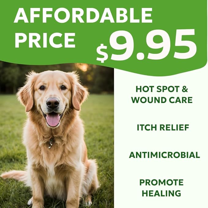 Forticept Hot Spot Spray for Dogs Cats &amp; Horses, Itch Relief Wound Cleanser with Aloe Vera, 8 oz