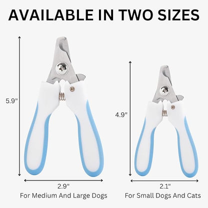 AIXINPET Dog &amp; Cat Nail Clippers and Trimmers - with Free Nail File, Protective Guard to Avoid Over Cutting, Extra Sharp Blade - Suitable for Small to Large Dogs &amp; Cats, Birds and Rabbits (Large)