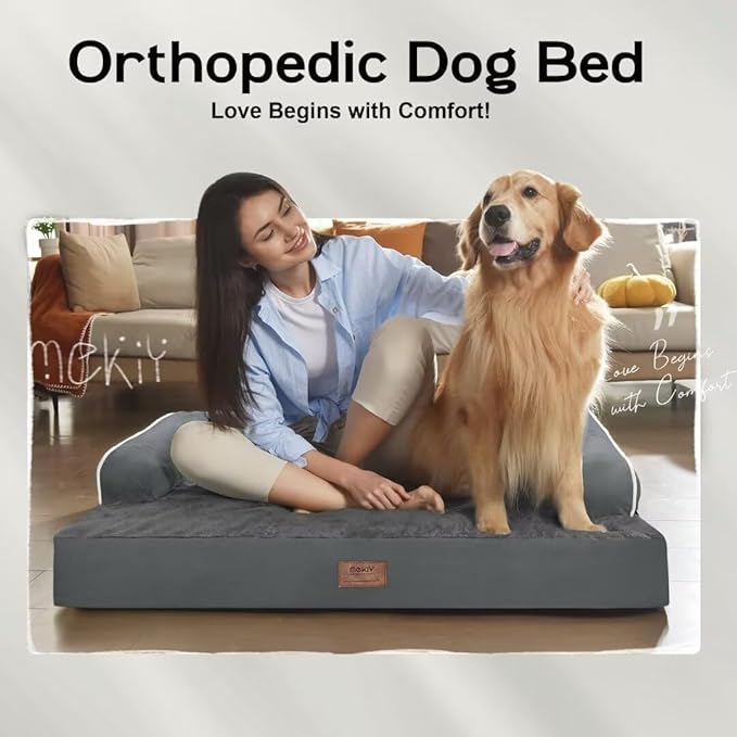 Small Dog Bed and Cat Sofa Waterproof Orthopedic Dog Beds for Small Dogs Cat Bed Comfy Pet Couch Sofa Beds with Washable Removable Cover &amp; Non-Slip Bottom