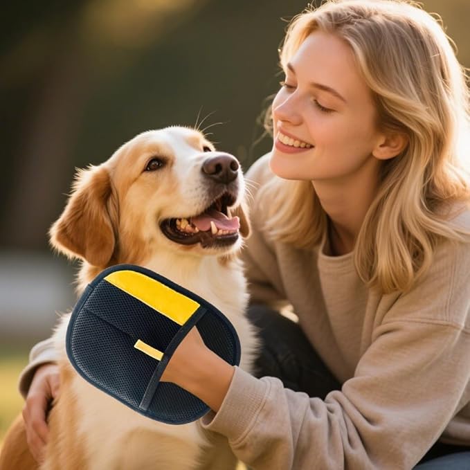 Static Pet Hair Removal Glove for Cats &amp; Dogs, Efficient Grooming Gloves for Pet Hair, Cat Grooming Gloves for Hair Removal