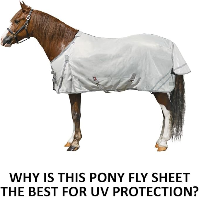 Schneiders Soft Interlock Mesh II Horse Fly Sheets | Superior UV &amp; Insect Protection | Versatile Euro Fit Option | Reflective Safety Design
