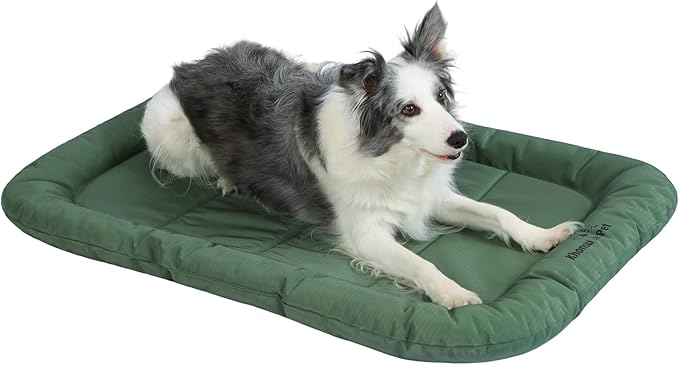 KHONSU PET Durable Dog Bed Tough and Tear Proof Dog Crate Bed, 800lbs Tear Strength PVC-Backed Waterproof Ped Bed Mat Indoor &amp; Outdoor Use for Dogs up to 60 lbs