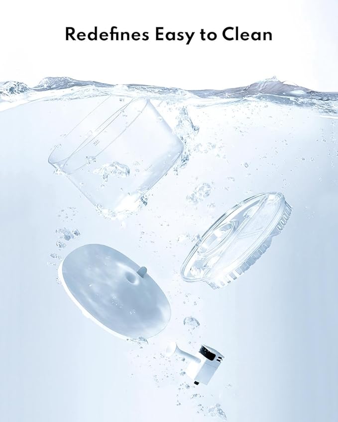 HomeRunPet Silent Cat Water Fountain, 68 oz/2L, Pet Fountain Wireless Pump, Dog Water Dispenser, Dual Mode, Quick Assembly &amp; Easy-Clean, Filters Included