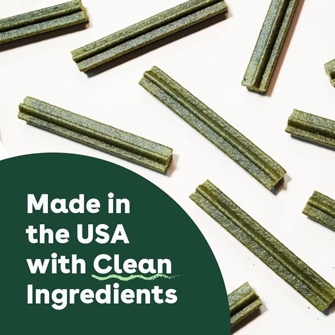 Pupford Dental Chews for Dogs, All-Natural 4-Inch Sticks for Plaque, Tartar &amp; Bad Breath, Grooved Texture, Limited Ingredients, Made in USA (30 Count)