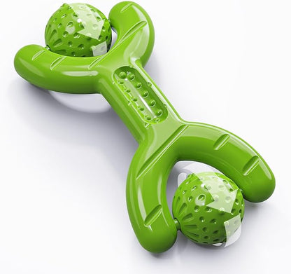 Indestructible Dog Toys for Aggressive Chewers - Heavy Duty Chew Proof Durable Toy for Large Breed Dogs, Interactive Tough Nylon Bone for Boredom Relief &amp; Mental Stimulation