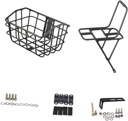 Basket Black Front Sturdy Construction Aluminum Alloy Large Capacity Accessories Cargo Container for Pet Transport