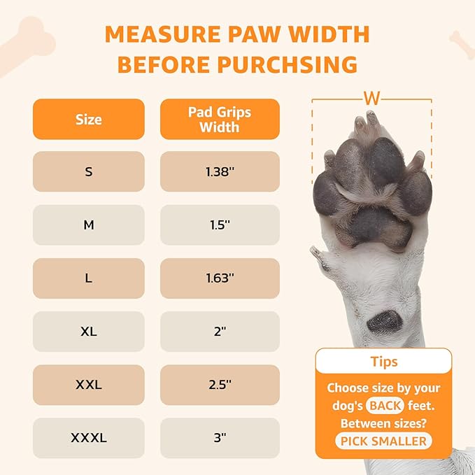 Loobani Paw Pads for Dogs Traction: Anti Slip Dog Paw Grippers for Senior Dogs Walking on Hardwood Slippery Floors - Dog Paw Protector Stickers for Prevent Licking &amp; Wound Care, Easy Using