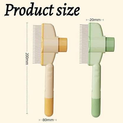 2 Pcs Brush for Cats, brush Cat Comb, Avatore brushs-Removes Fur &amp; Relieves Pain, Upgrade Dog and Cat Hair Removal with Release Button, Multi-function Grooming Brushs for Short&amp;Long Cats