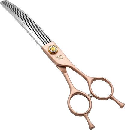 Fenice Peak Professional Curved Thinner Dog Grooming Scissors 7.0&
