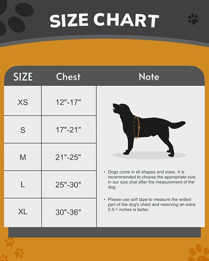 MIDOG No-Pull Dog Harness | Adjustable &amp; Reflective Pet Harness Leash Set for Small Medium Large Dogs Walking, Training| No Choke, Front Clip, Soft Padded Vest with Easy Control Handle - Black, L