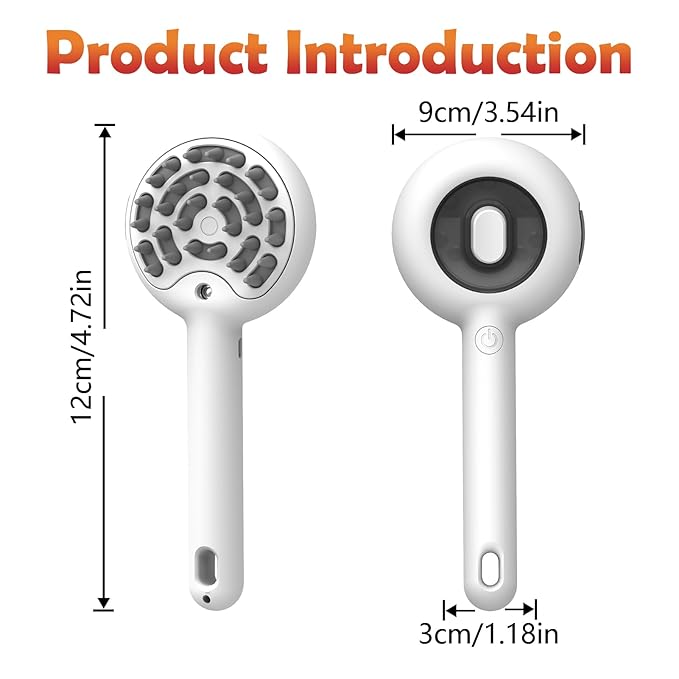 Cat Brushes for Indoor Cat, 6 in 1 Pet Steam Brush for Dog Cats Grooming Kit Supplies Hair Grooming for Long Short Hair Cats Dogs Massage &amp; 2 Water Spray Modes Shedding Brush