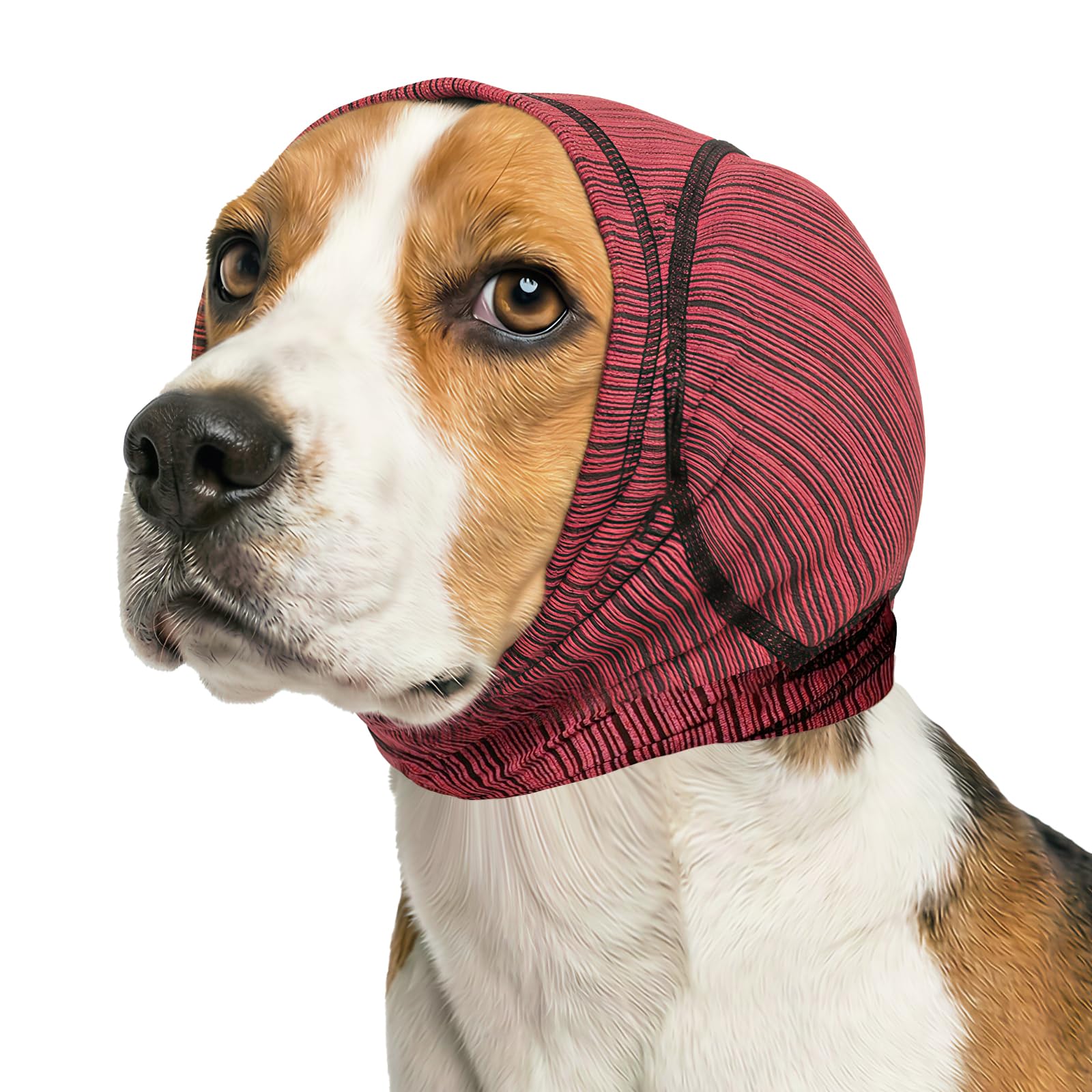 Soft Dog Ear Cover For Loud Noises,Thunderstorm&amp;Fireworks-Dog Ear Wrap Hematoma For Ears Surgery Recovery Prevent Shaking, Scratching-Dogs Head Cover For Bathing, Grooming, Rainy Walks,Swimming