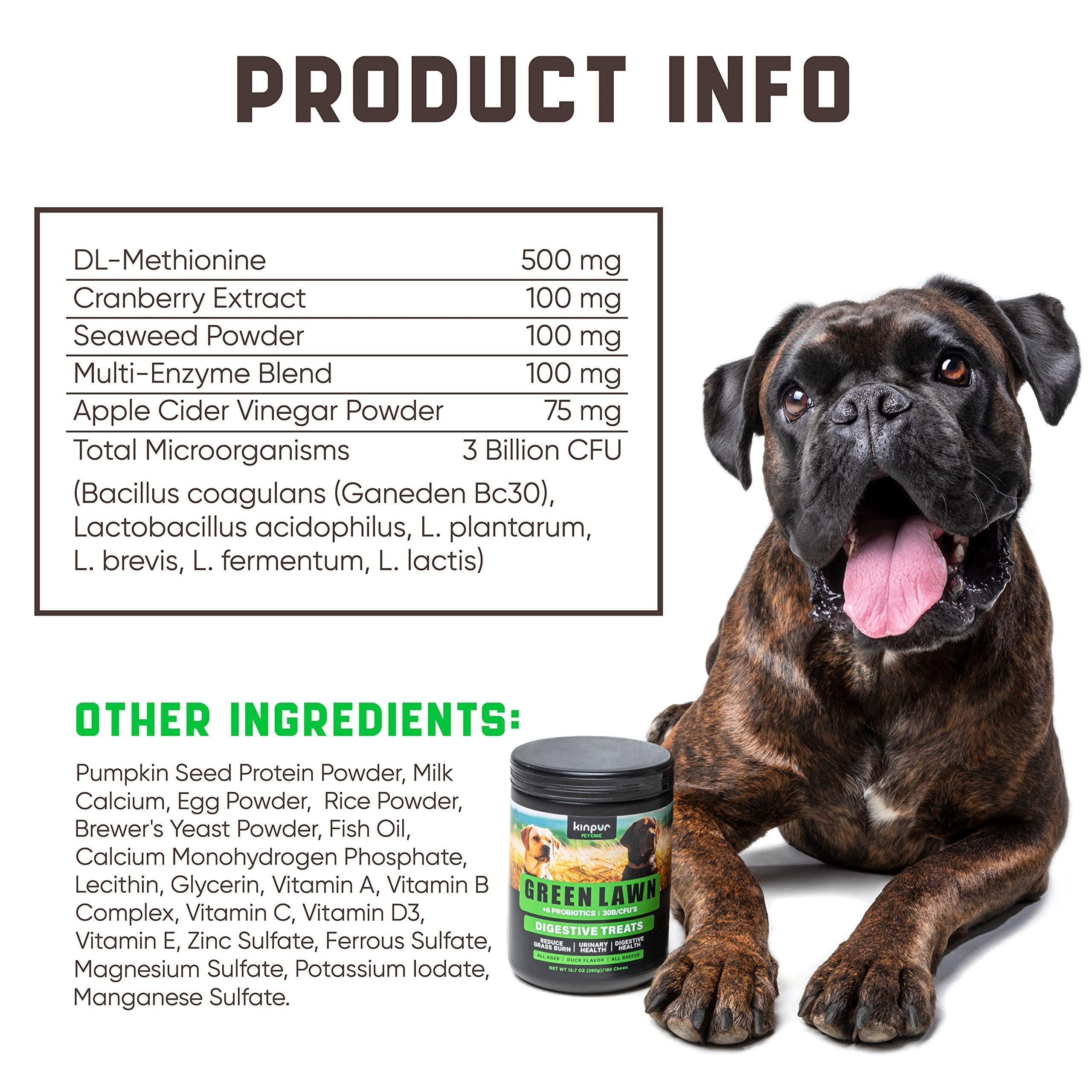 Green Lawn Chews for Dogs Urine Neutralizer Cranberry ACV &amp; Enzymes