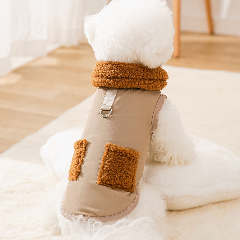 Dog Puppy Clothes Korean Style Coffee Sweater Fit Small Dog Pet Cat Autumn &amp;Winter Pet Cute Costume Dog Cloth Coat