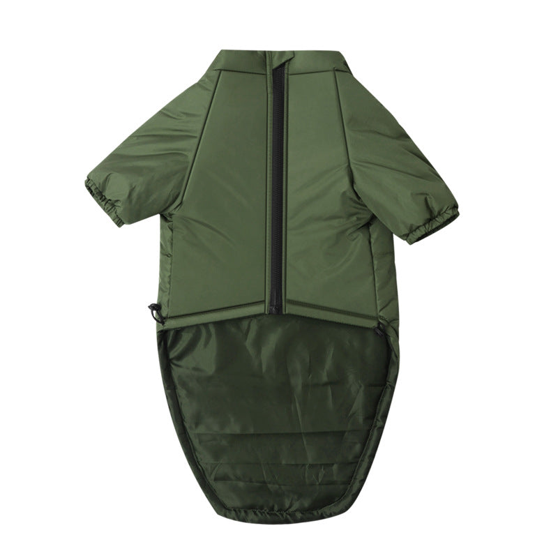 Cotton Pet Dog Jacket With Two Legs